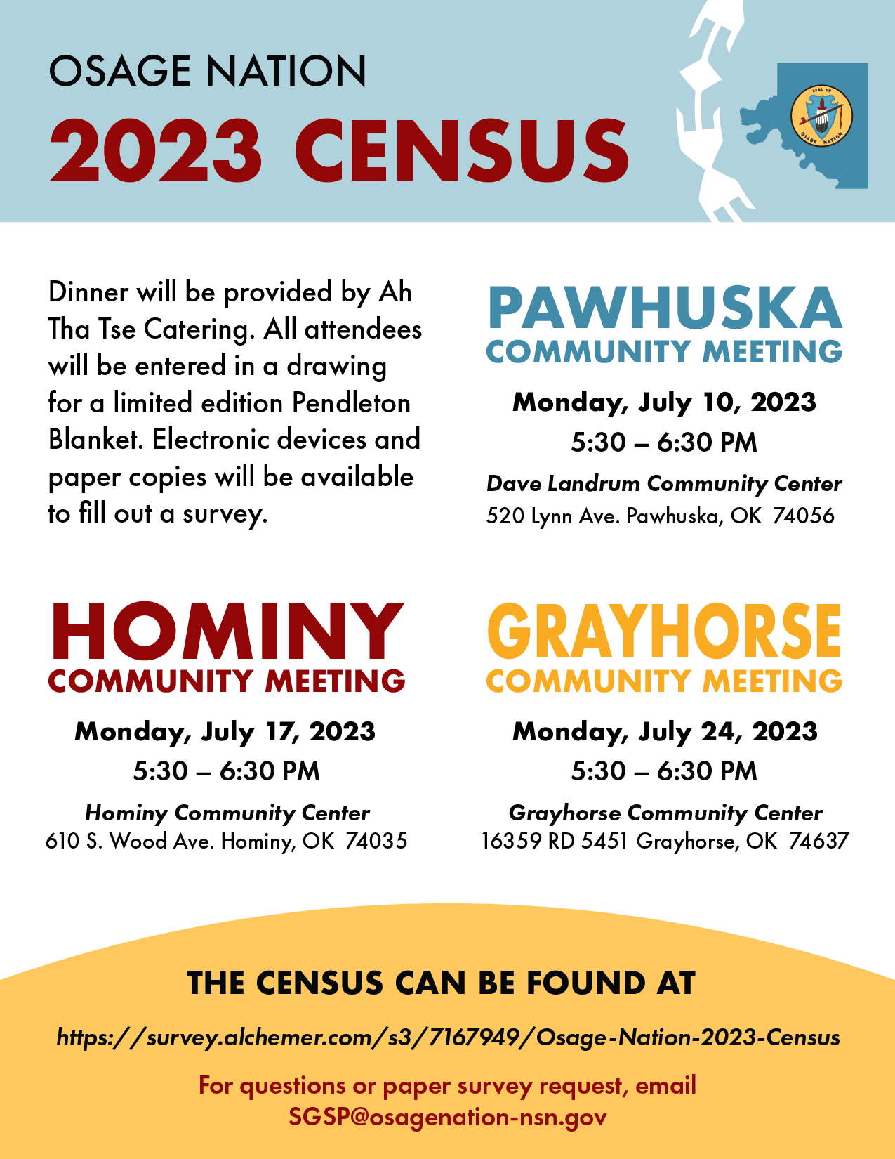 Osage Nation 2023 Census Osage Nation